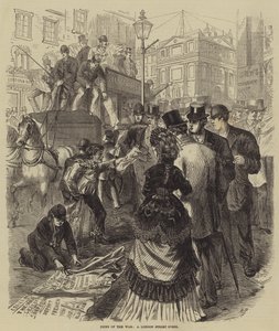 News of the War, a London Street Scene by Melton Prior